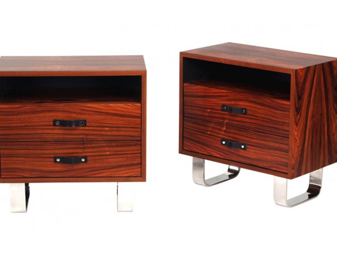 rosewood modernist series nightstand