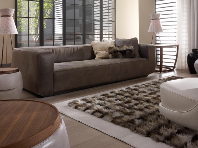 italian leather fur rugs