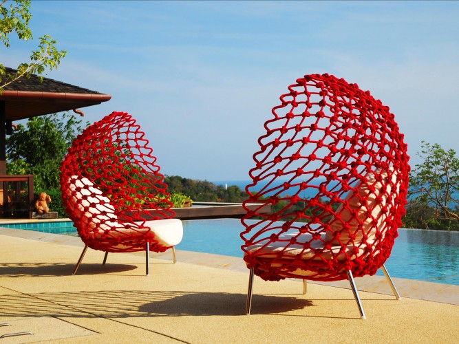 dragnet lounge chair by kenneth cobonpue