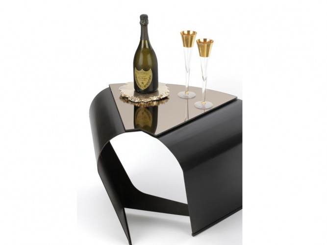 twisted x side table by philip michael wolfson