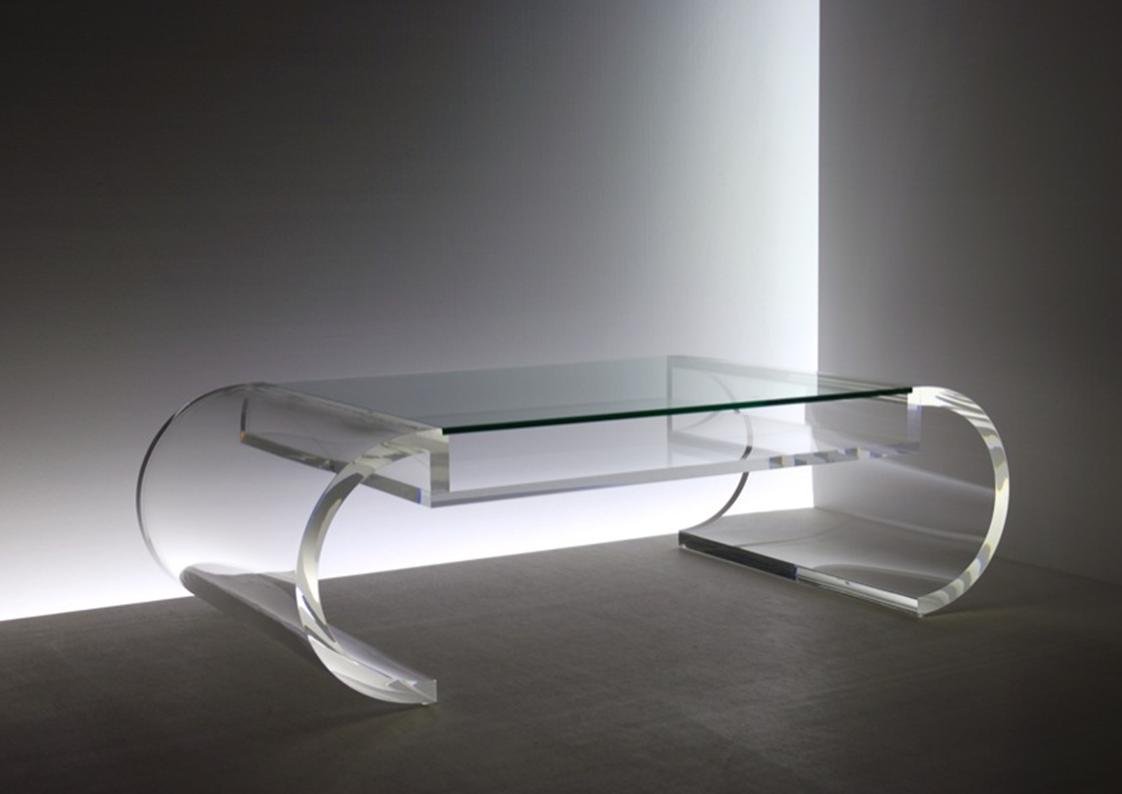 Custom Acrylic Coffee Tables - Contemporary luxury furniture, lighting